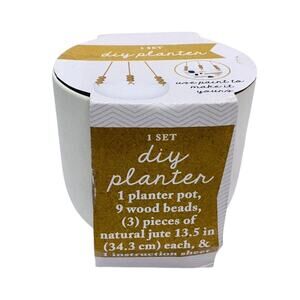 White DIY Planter